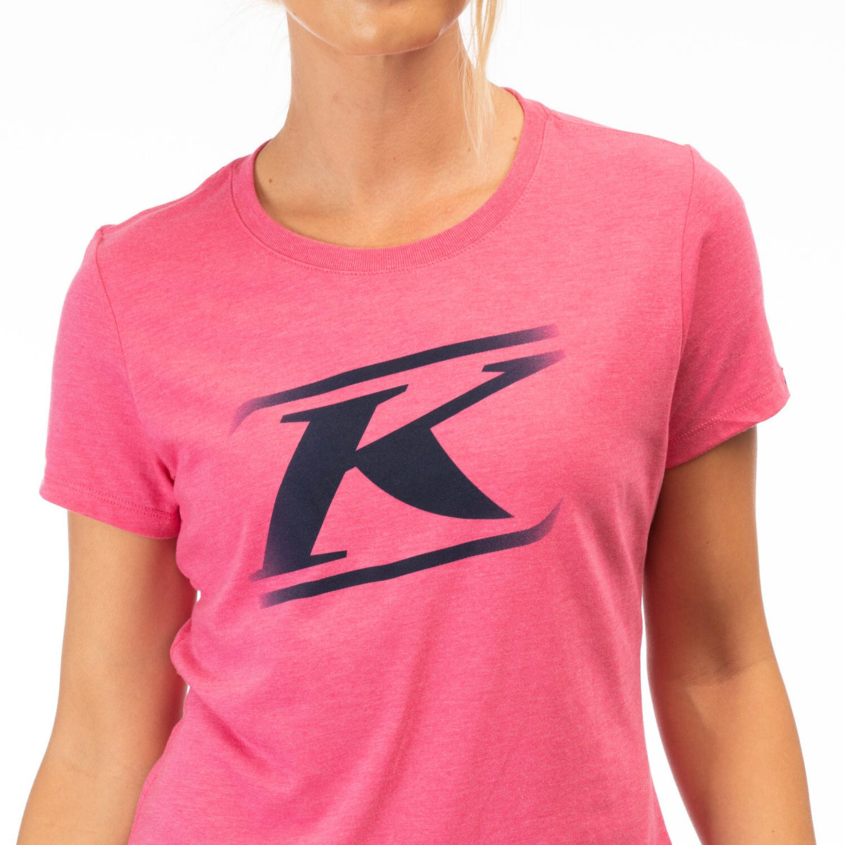 Klim Women's Drift Tri-blend Tee - Fuchia Frost - Dress Blues