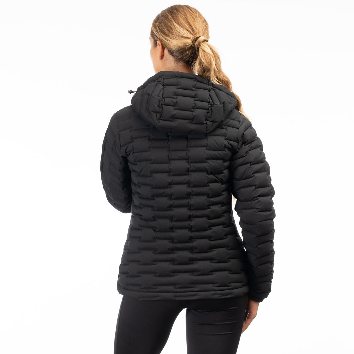Klim Women's Luna Stretch Down Hooded Jacket - Black