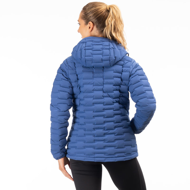 Klim Women's Luna Stretch Down Hooded Jacket - Mazarine Blue