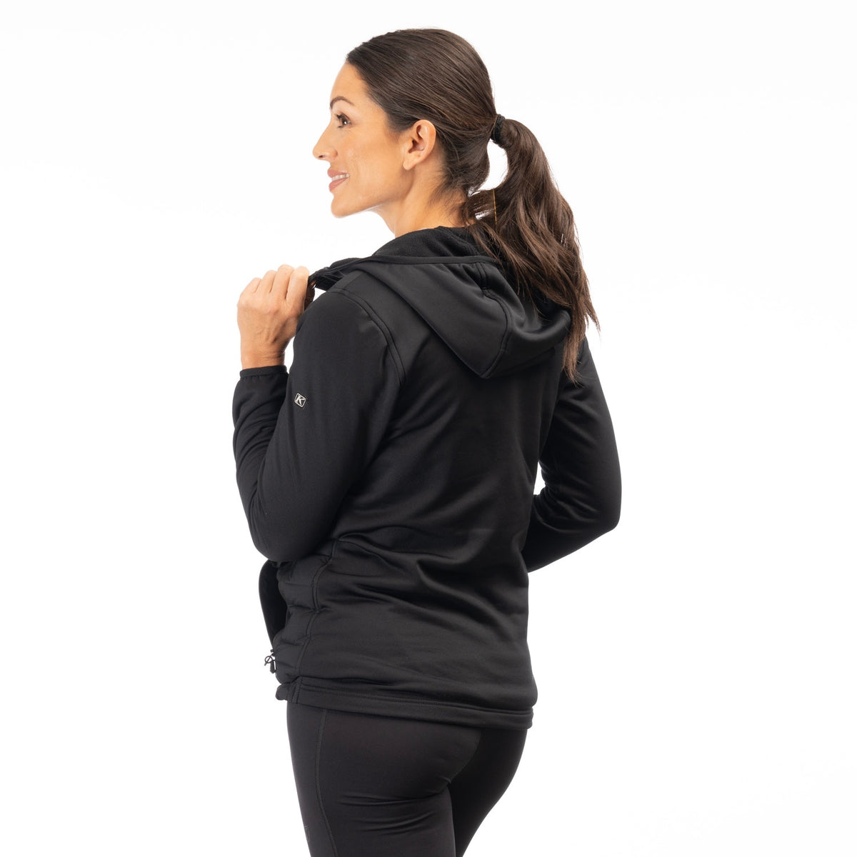 Klim Women's Luna Stretch Down Hybrid Hoodie - Black