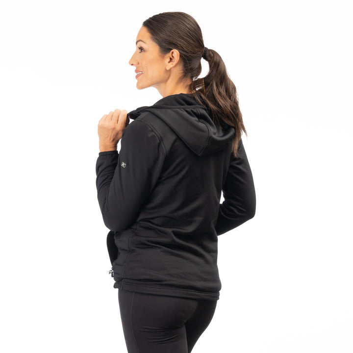 Klim Women's Luna Stretch Down Hybrid Hoodie - Black