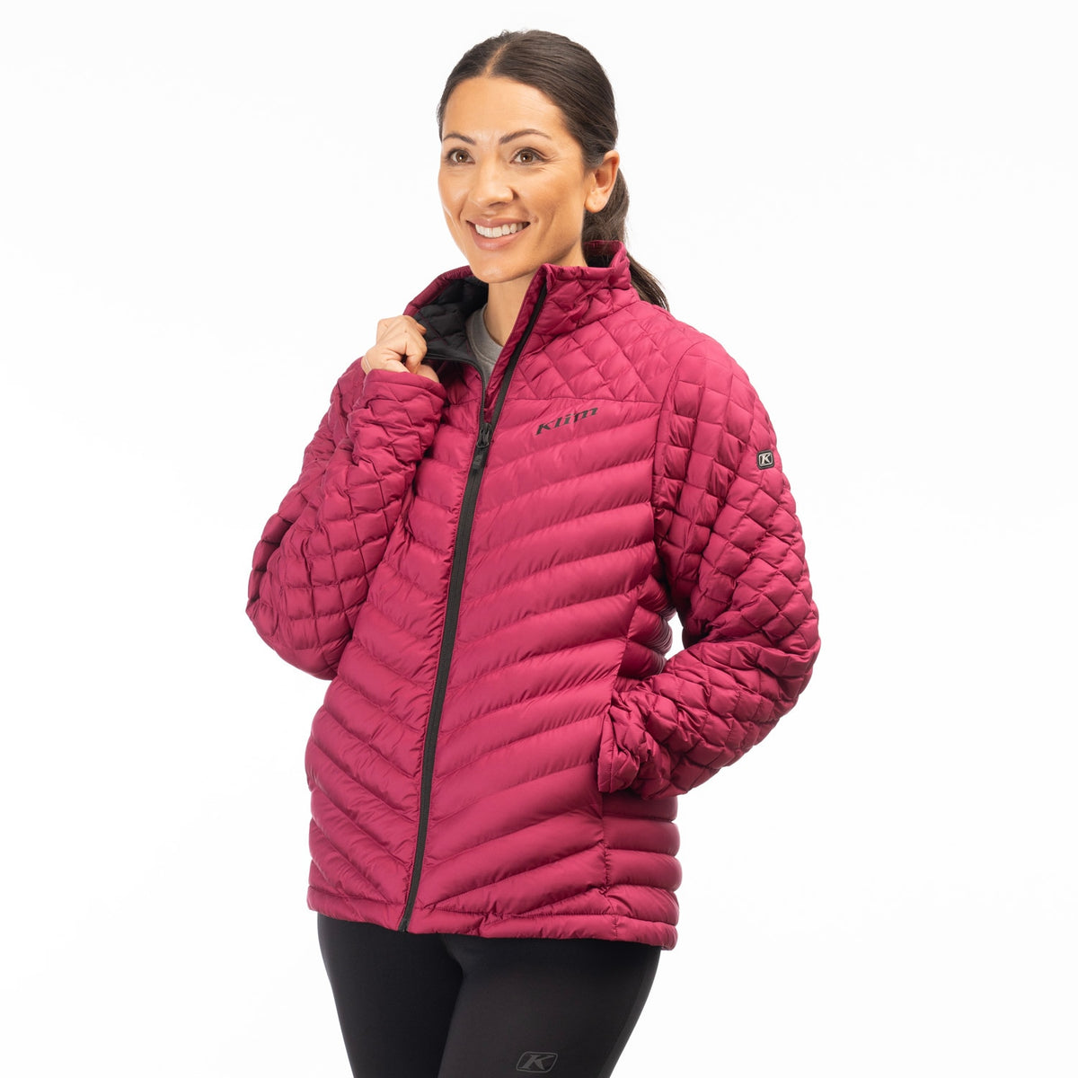 Antora Featherless Jacket - Raspberry Radiance - Black