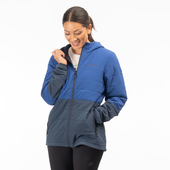 Klim Women's Soteria Insulated Hooded Jacket - Mazarine Blue - Dress Blues