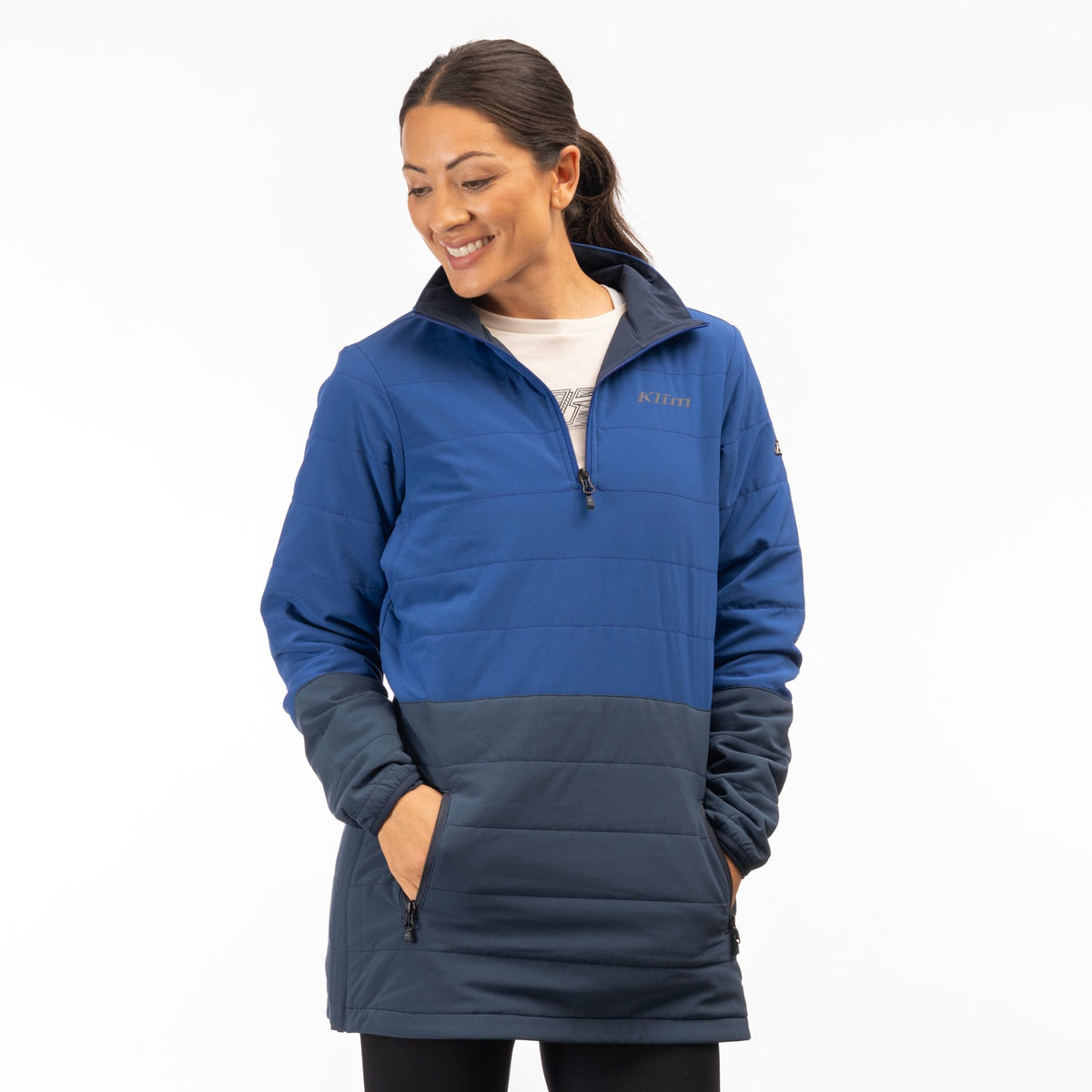 Klim Women's Soteria Insulated Pullover - Mazarine Blue - Dress Blues