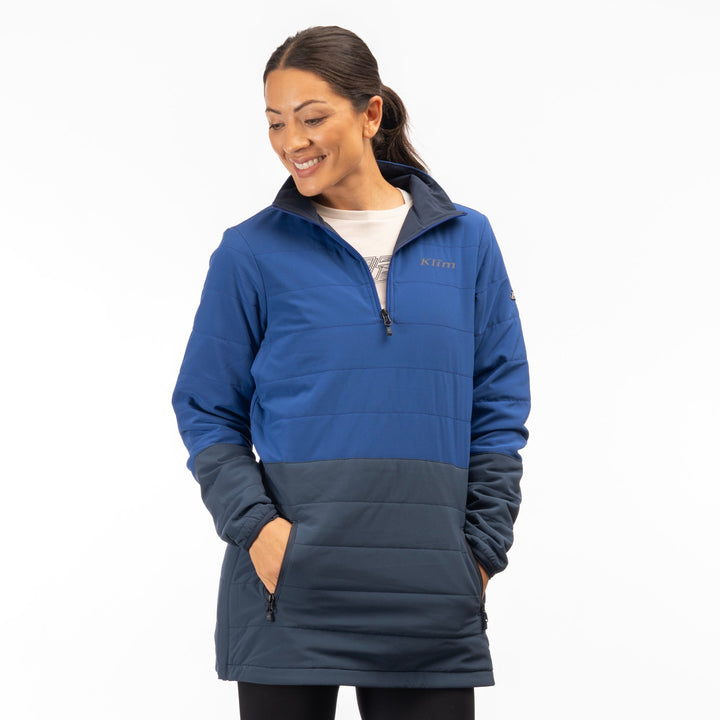 Klim Women's Soteria Insulated Pullover - Mazarine Blue - Dress Blues