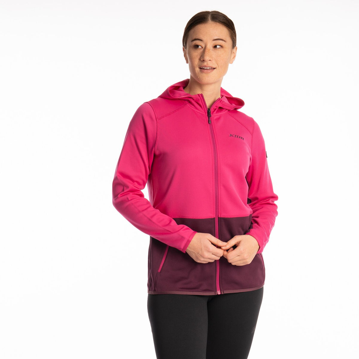 Klim Women's Solitude Hoodie - Fuchsia Red - Italian Plum