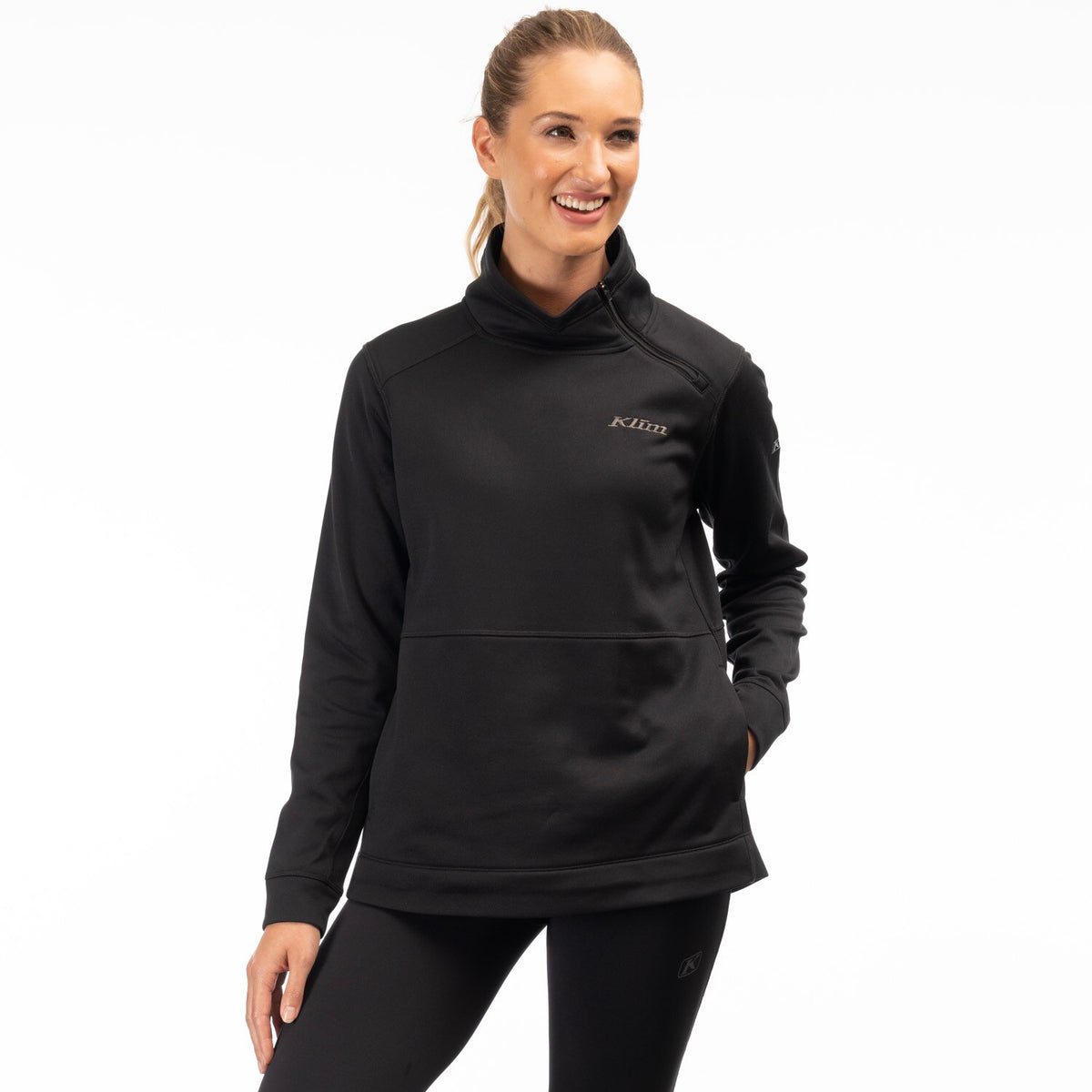 Solitude Asym Pullover - Black