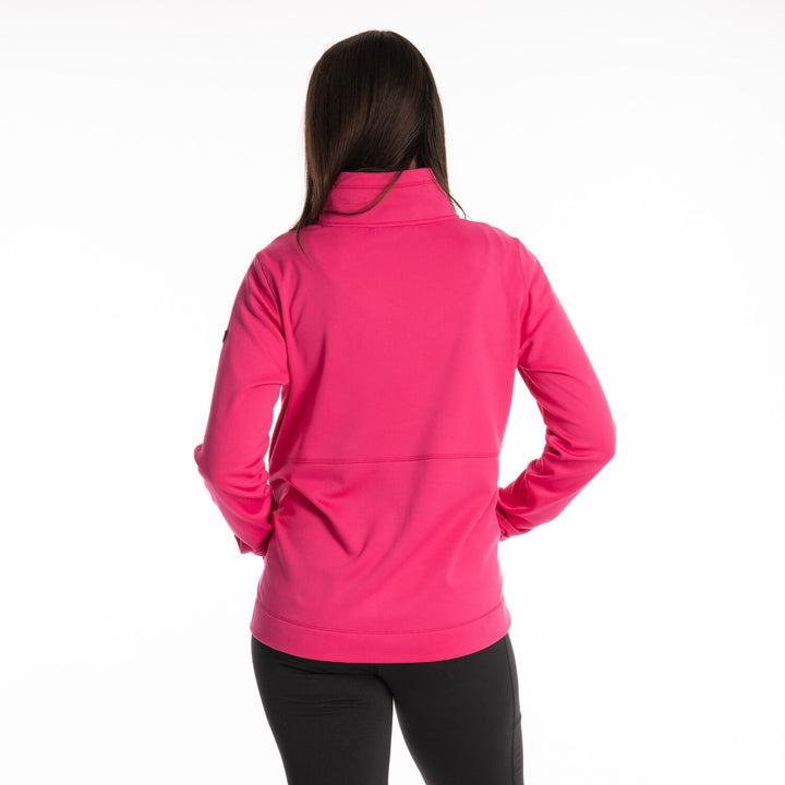 Solitude Asym Pullover - Fuchsia Red