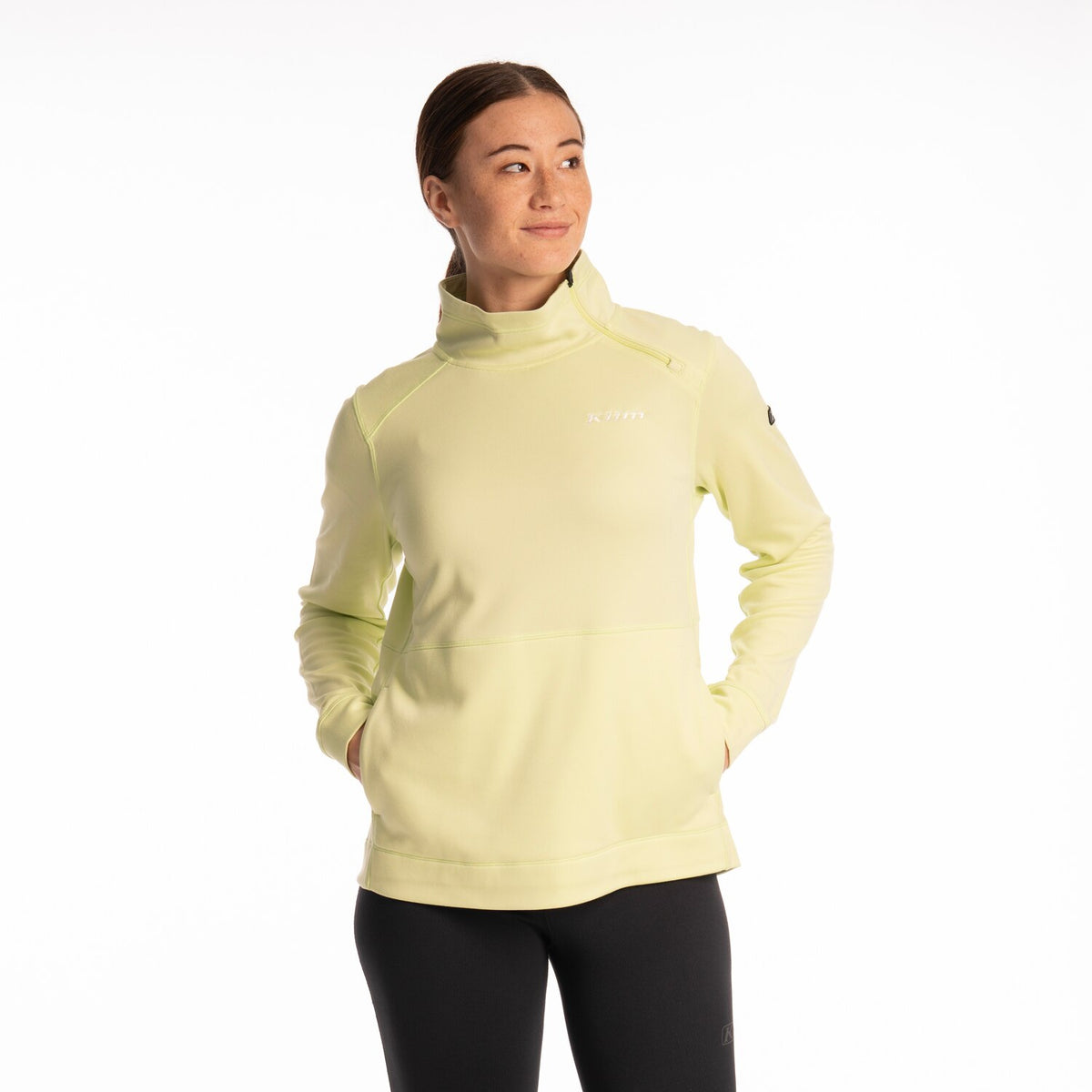 Solitude Asym Pullover - Shadow Lime