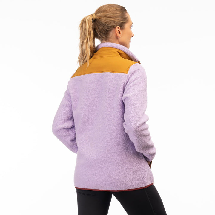High Pile Mountain Fleece Pullover - Lavender Heist - Cabernet