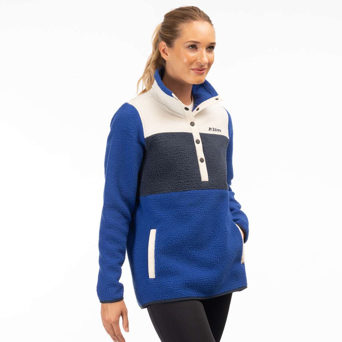 High Pile Mountain Fleece Pullover - Mazarine Blue - Dress Blues