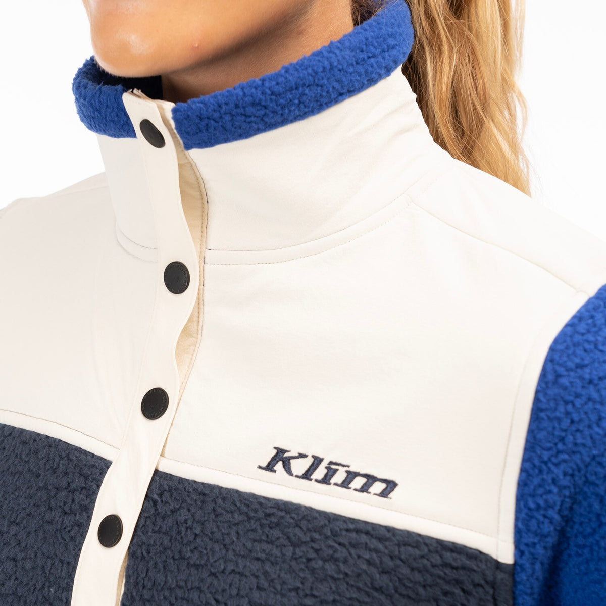 High Pile Mountain Fleece Pullover - Mazarine Blue - Dress Blues