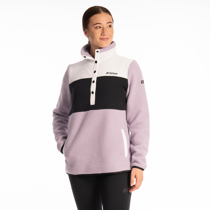 High Pile Mountain Fleece Pullover - Wisteria - Black