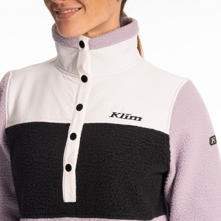 High Pile Mountain Fleece Pullover - Wisteria - Black
