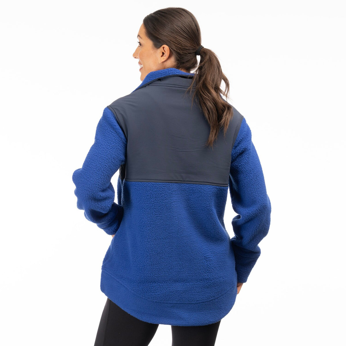 High Pile Mountain Fleece Jacket - Mazarine Blue - Dress Blues