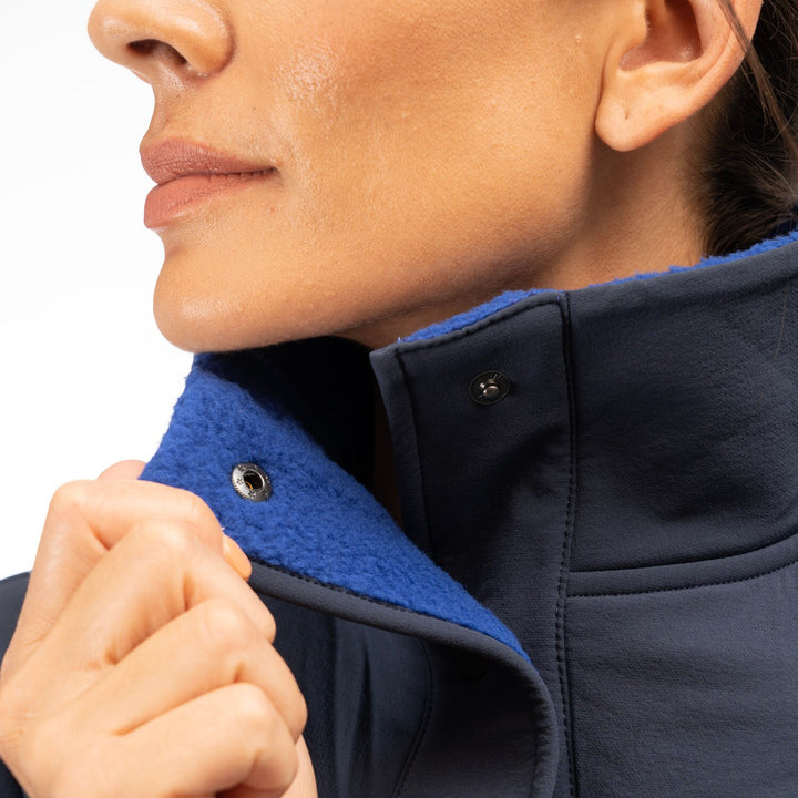 High Pile Mountain Fleece Jacket - Mazarine Blue - Dress Blues
