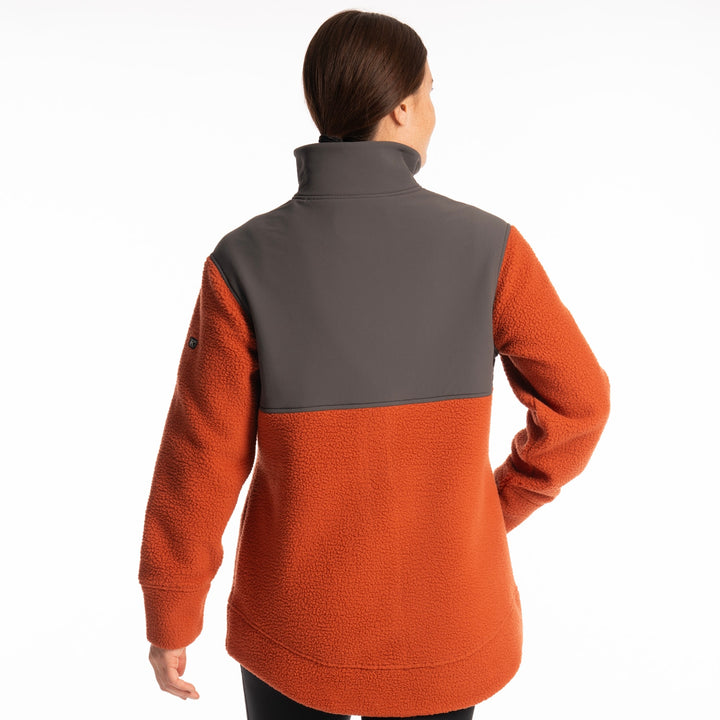 High Pile Mountain Fleece Jacket - Picante - Asphalt