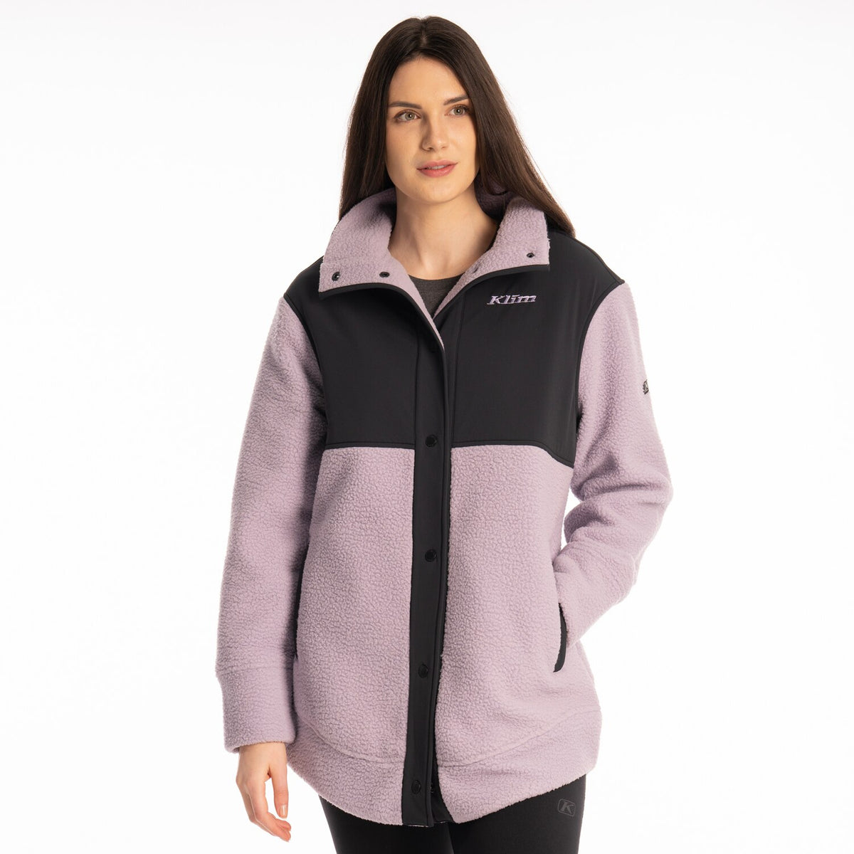 High Pile Mountain Fleece Jacket - Wisteria - Black