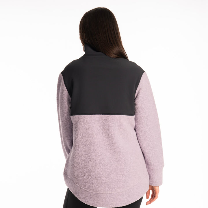 High Pile Mountain Fleece Jacket - Wisteria - Black