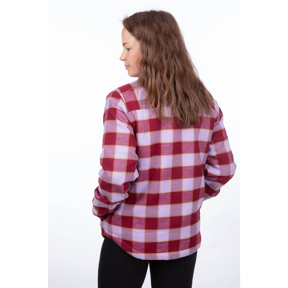 Klim Women's Clouds Rest Fleece Lined Flannel Shirt - Lavender Heist - Cabernet