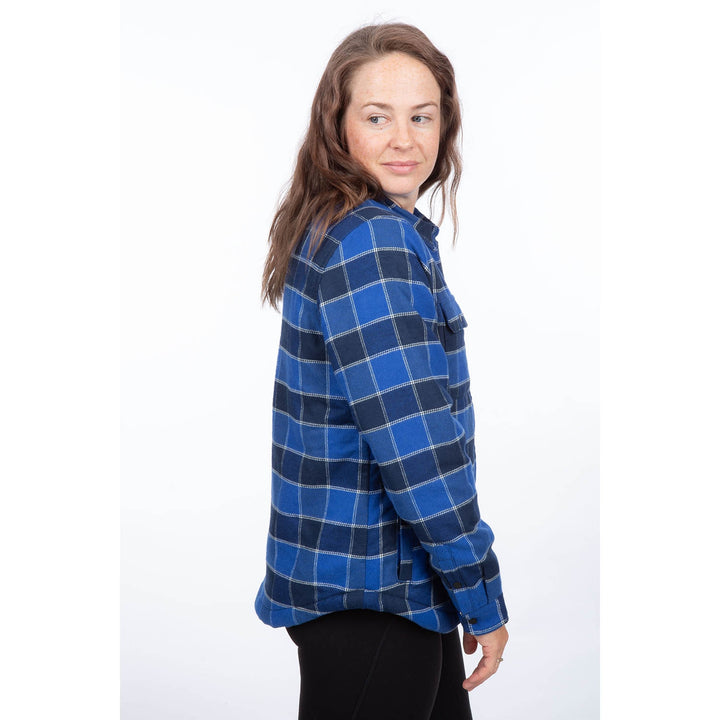 Klim Women's Clouds Rest Fleece Lined Flannel Shirt - Mazarine Blue - Dress Blues