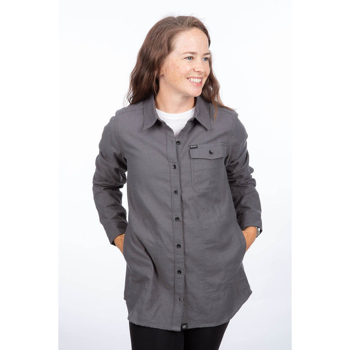 Klim Kinsey Midweight Flannel Shirt - Asphalt Heather
