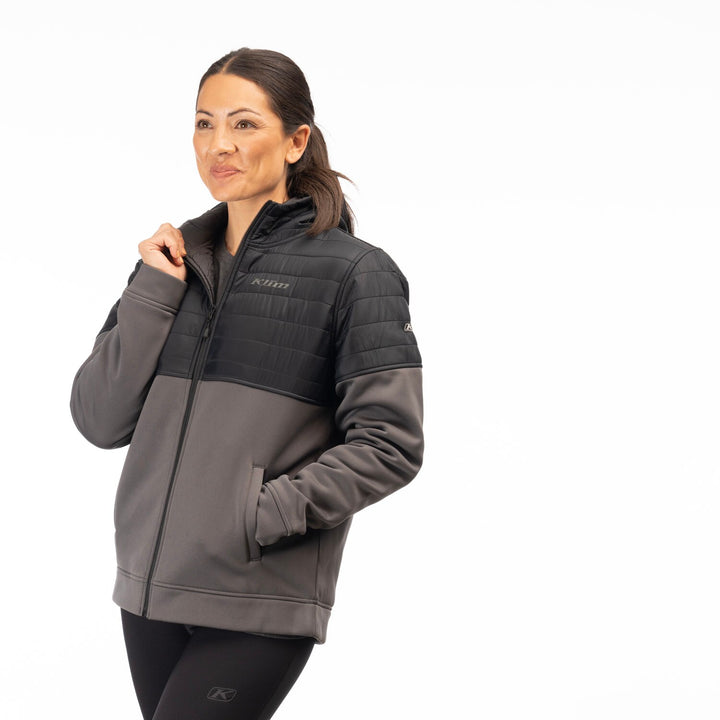Klim Women's Granite Canyon Insulated Hoodie - Asphalt - Black
