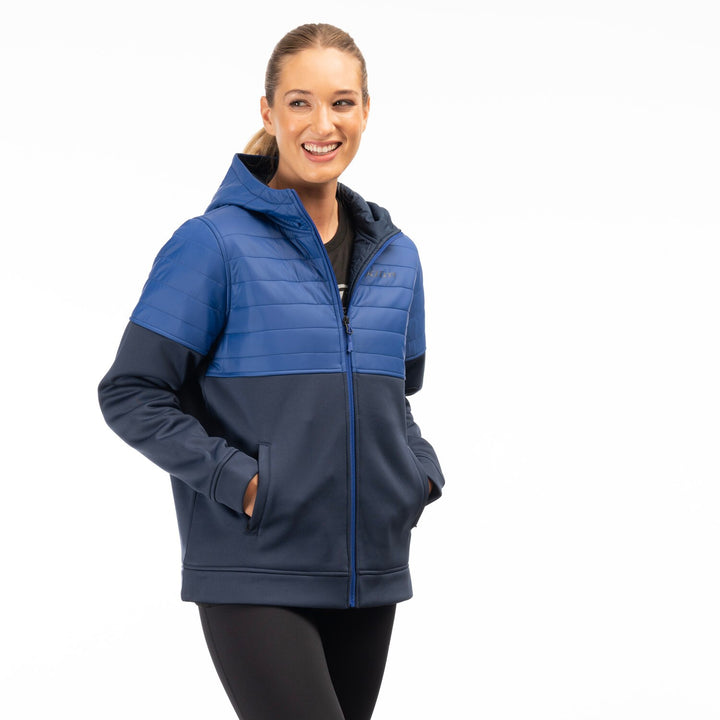 Klim Women's Granite Canyon Insulated Hoodie - Dress Blues - Mazarine Blue