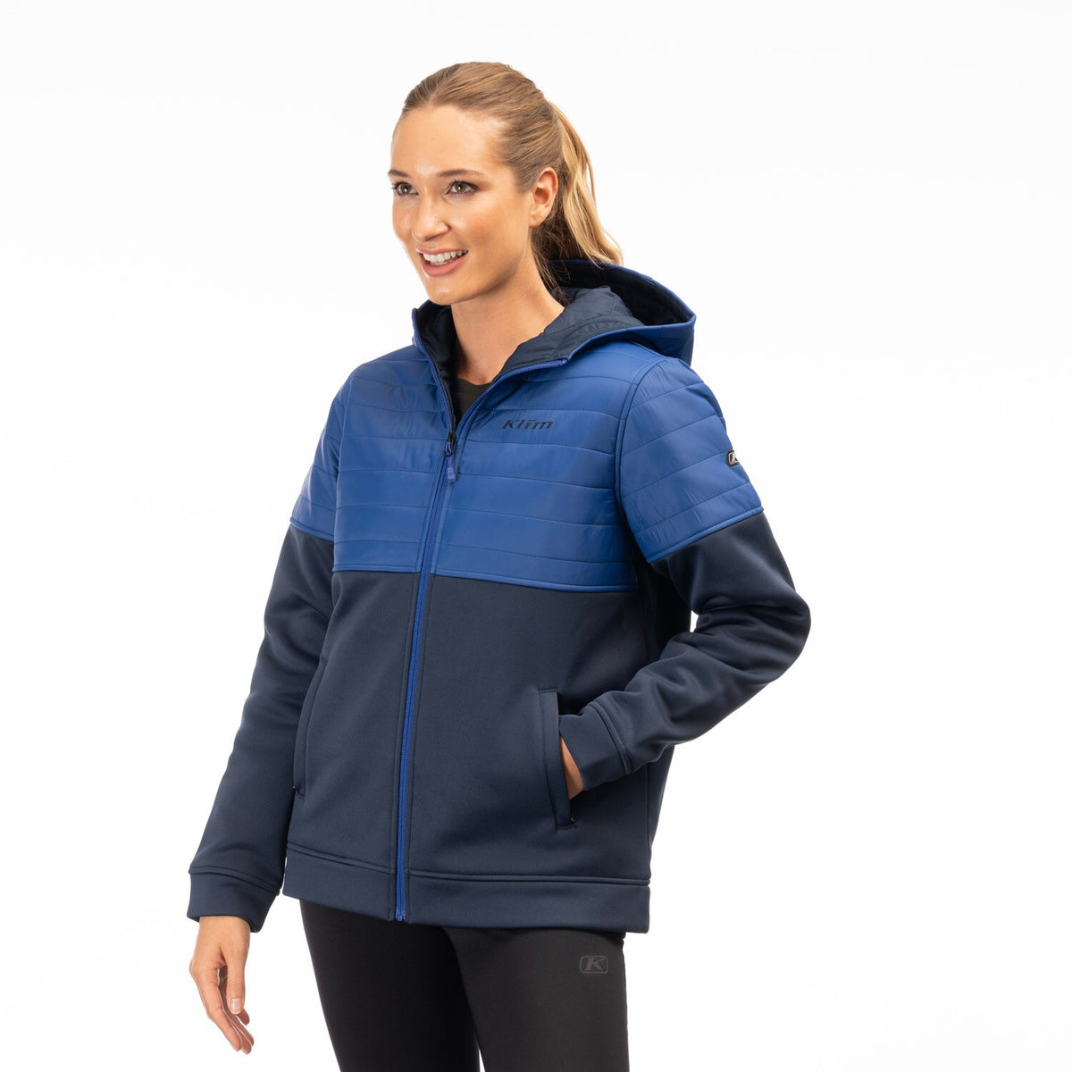 Klim Women's Granite Canyon Insulated Hoodie - Dress Blues - Mazarine Blue
