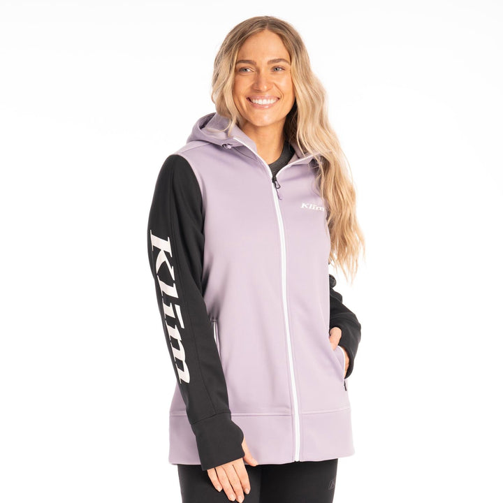 Klim Women's Visita Long Hoodie - Wisteria - Black