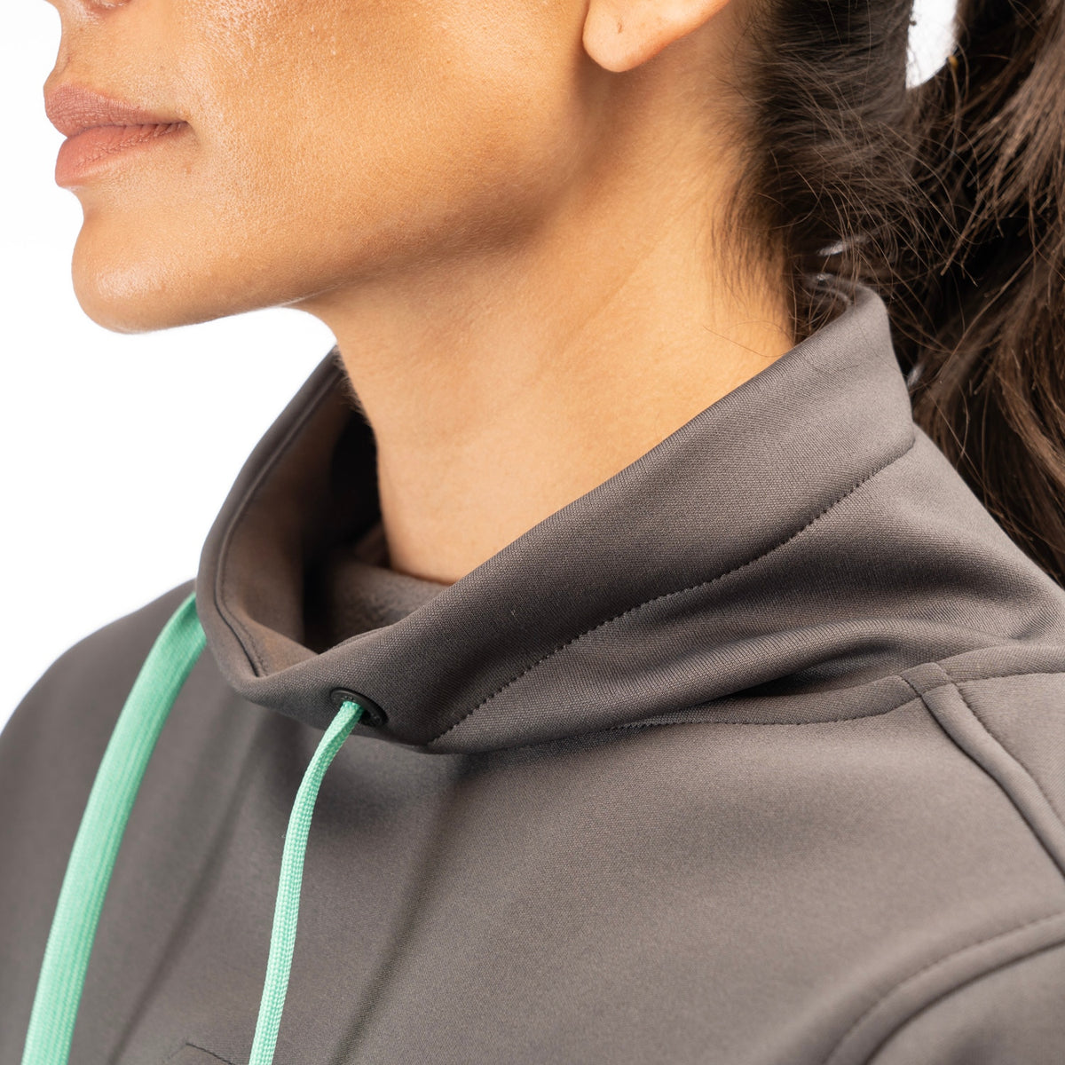 Accelerate Pullover - Asphalt - Deep Lagoon