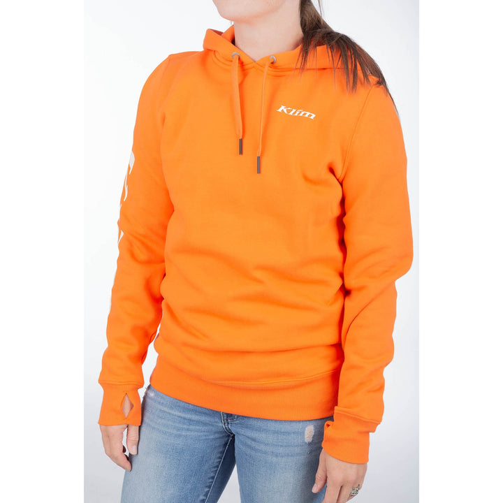 Klim Women's Mariposa Long Pullover Hoodie - Golden Poppy - Papyrus