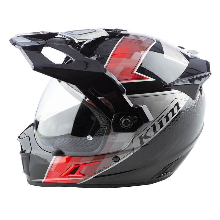 Klim Krios Pro Helmet ECE/DOT - Spectrum Black - Fiery Red