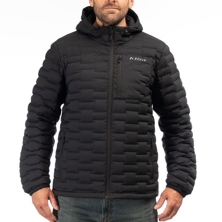 Klim Boulder Stretch Down Hooded Jacket - Black
