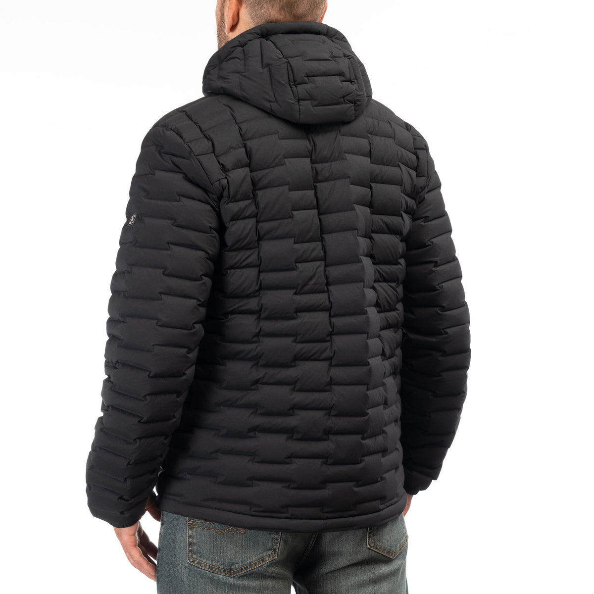 Klim Boulder Stretch Down Hooded Jacket - Black
