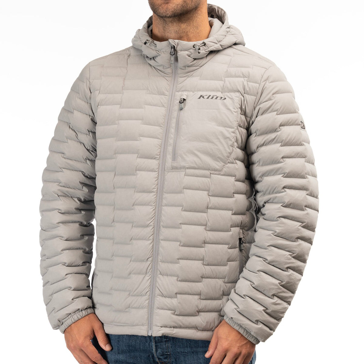 Klim Boulder Stretch Down Hooded Jacket - Monument