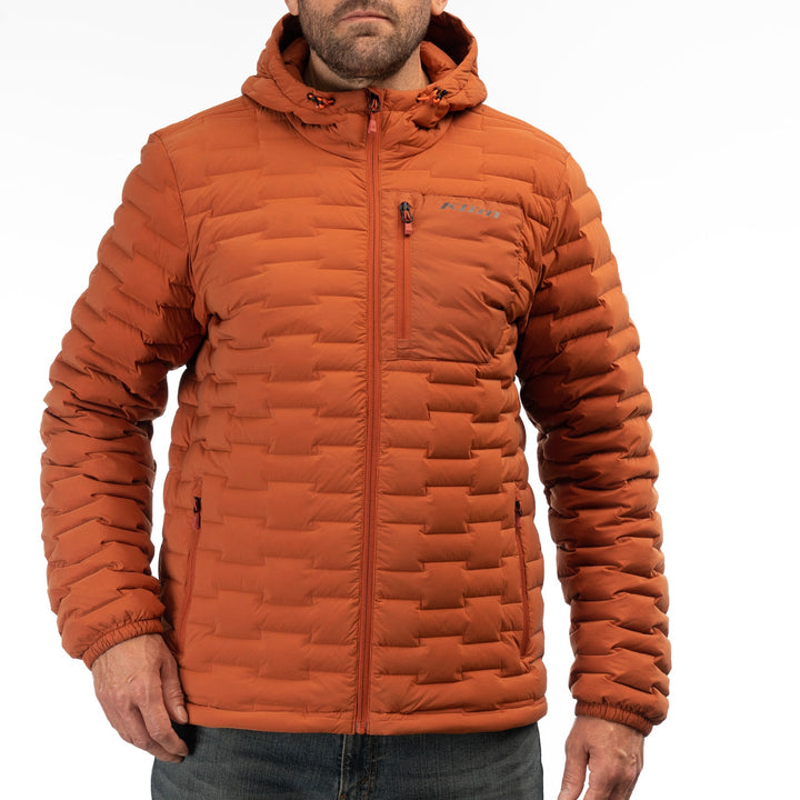Klim Boulder Stretch Down Hooded Jacket - Picante