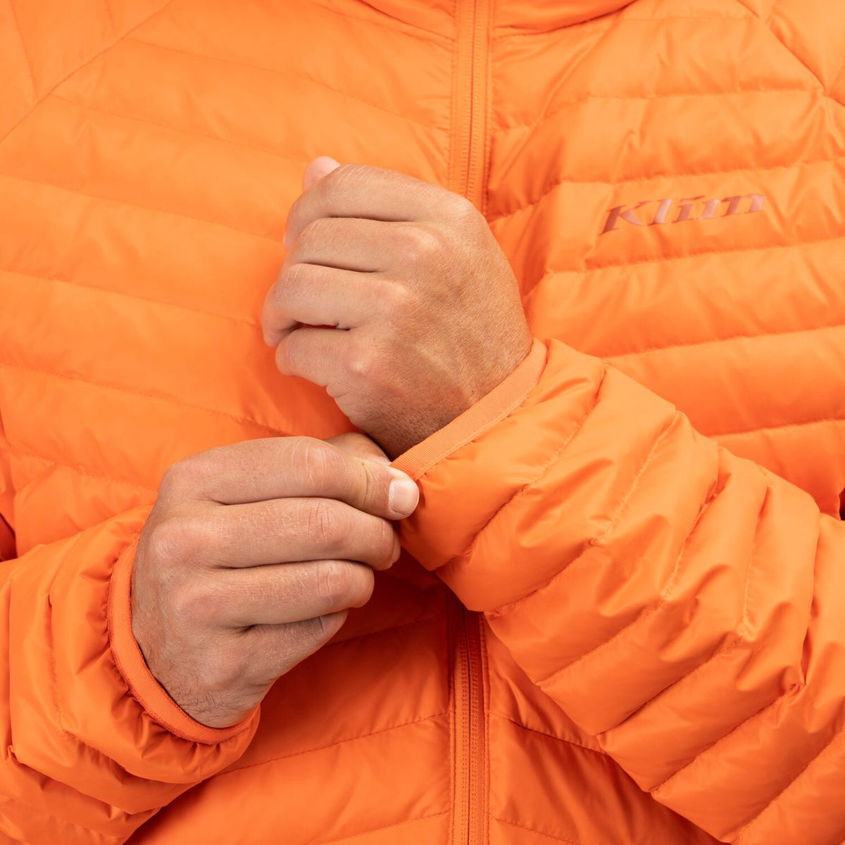 Klim Arete Hooded Jacket - Red Orange