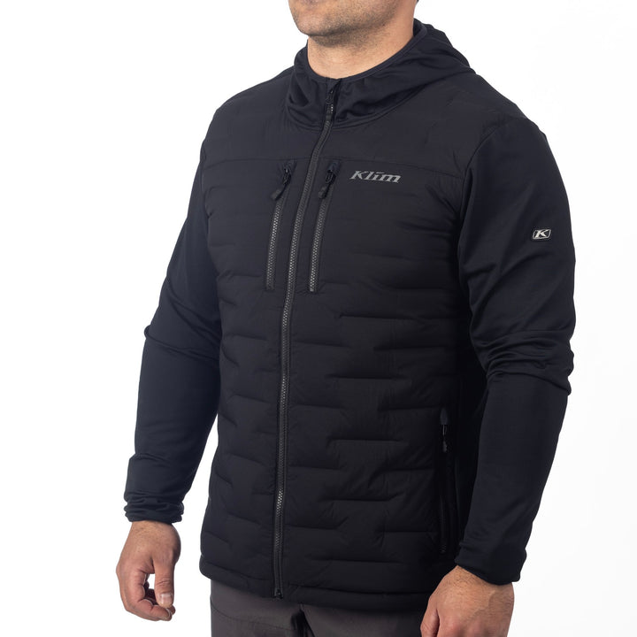 Klim Boulder Stretch Down Hybrid Hoodie - Black