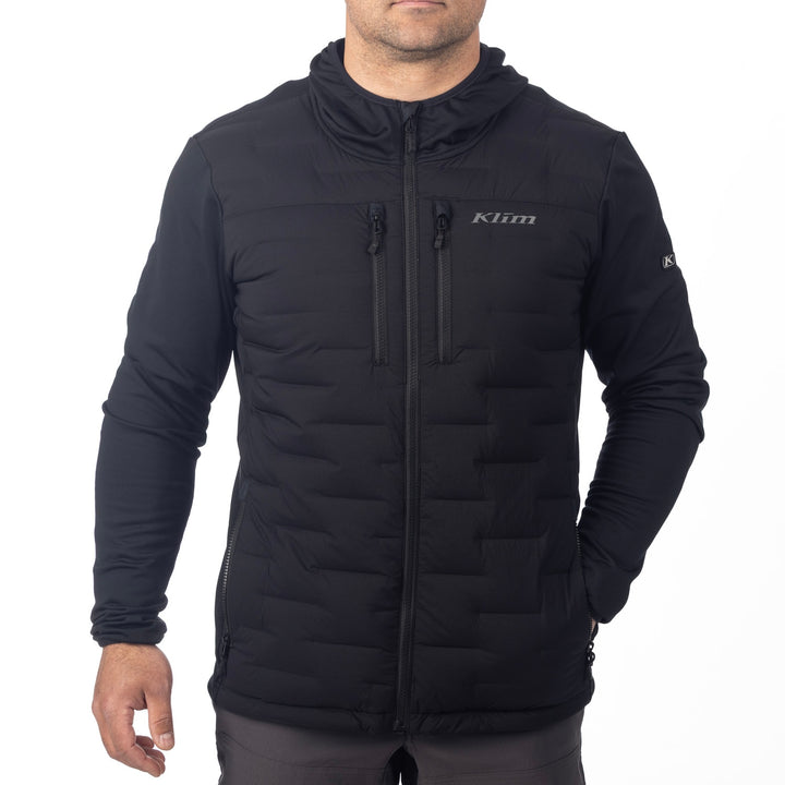 Klim Boulder Stretch Down Hybrid Hoodie - Black