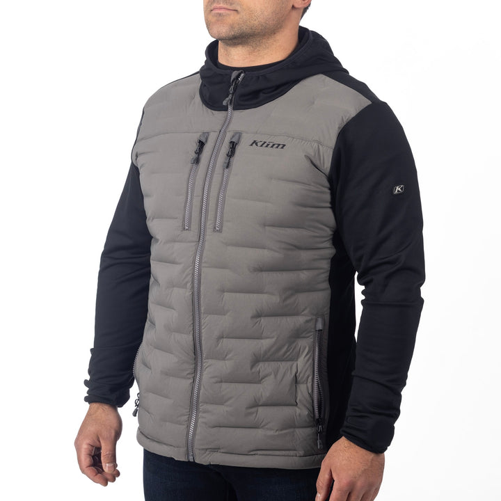 Klim Boulder Stretch Down Hybrid Hoodie - Castlerock - Black