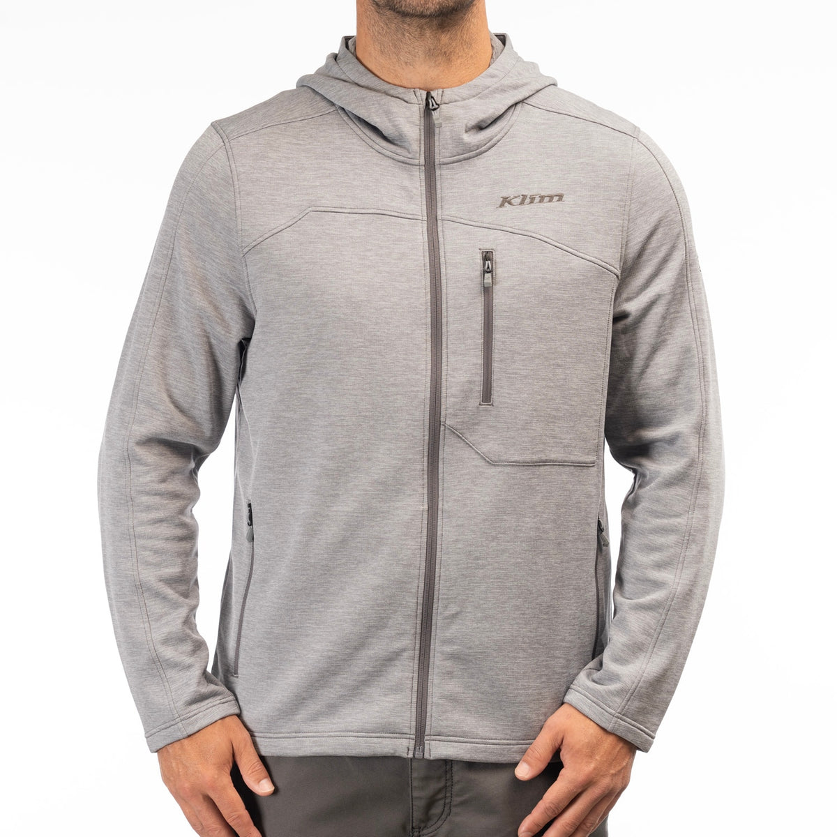 Klim Echo Wool Fleece Hoodie - Castlerock Heather