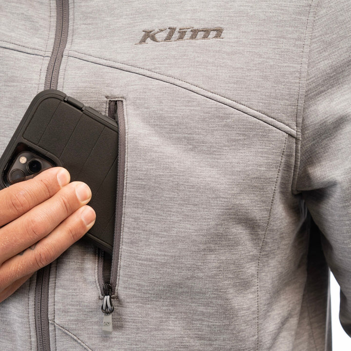 Klim Echo Wool Fleece Hoodie - Castlerock Heather