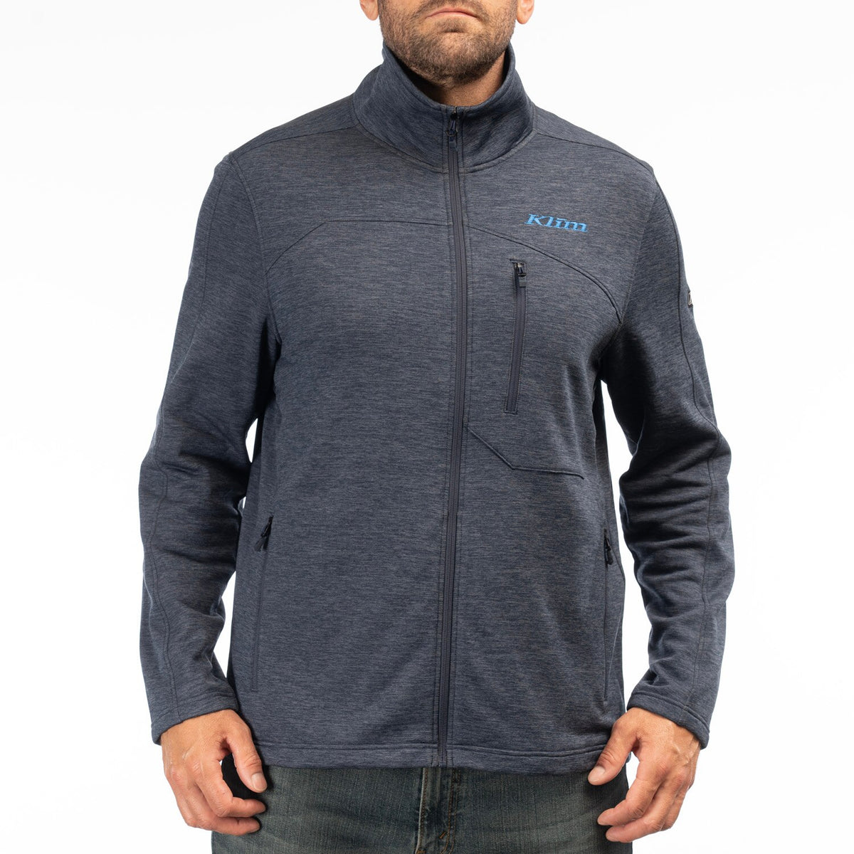 Echo Wool Fleece Jacket - Dress Blues