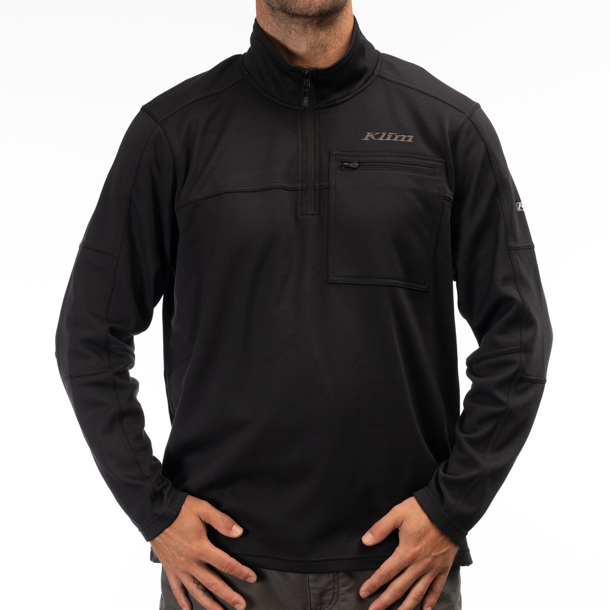 Glacier 1/4 Zip - Black