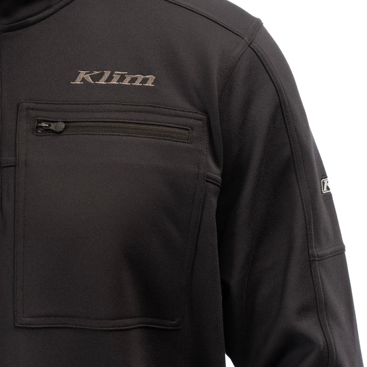 Glacier 1/4 Zip - Black