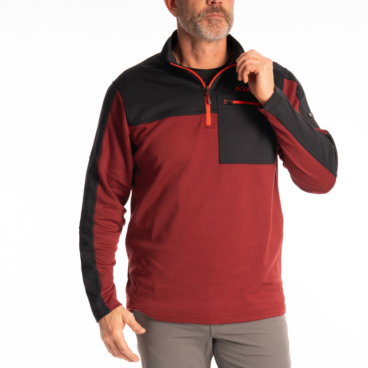 Glacier 1/4 Zip - Cabernet - Black