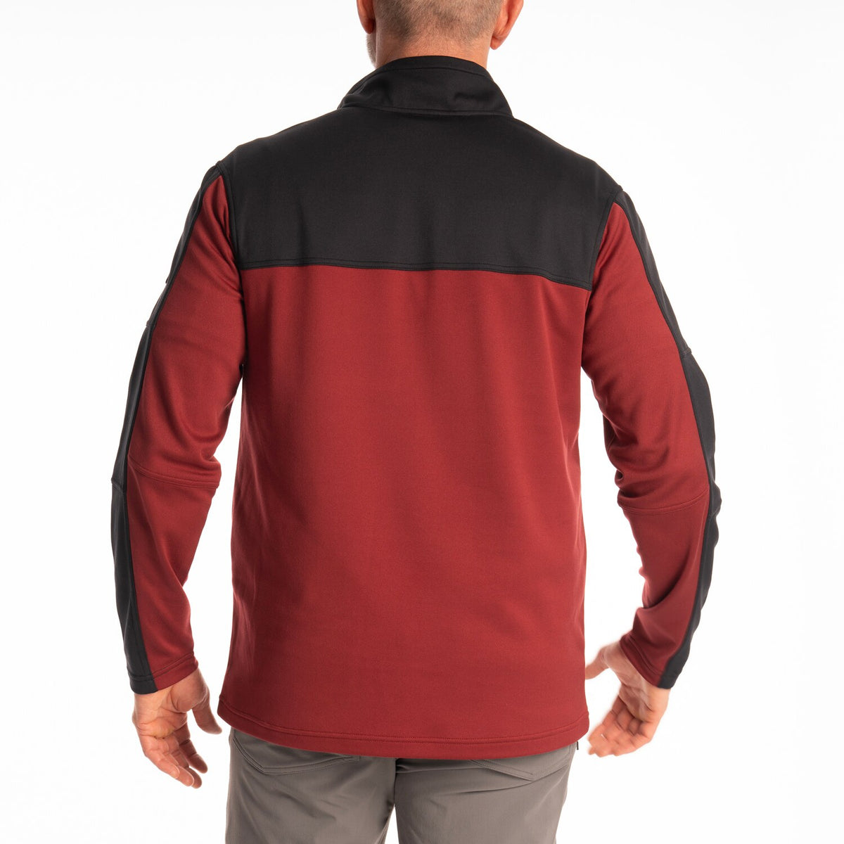 Glacier 1/4 Zip - Cabernet - Black