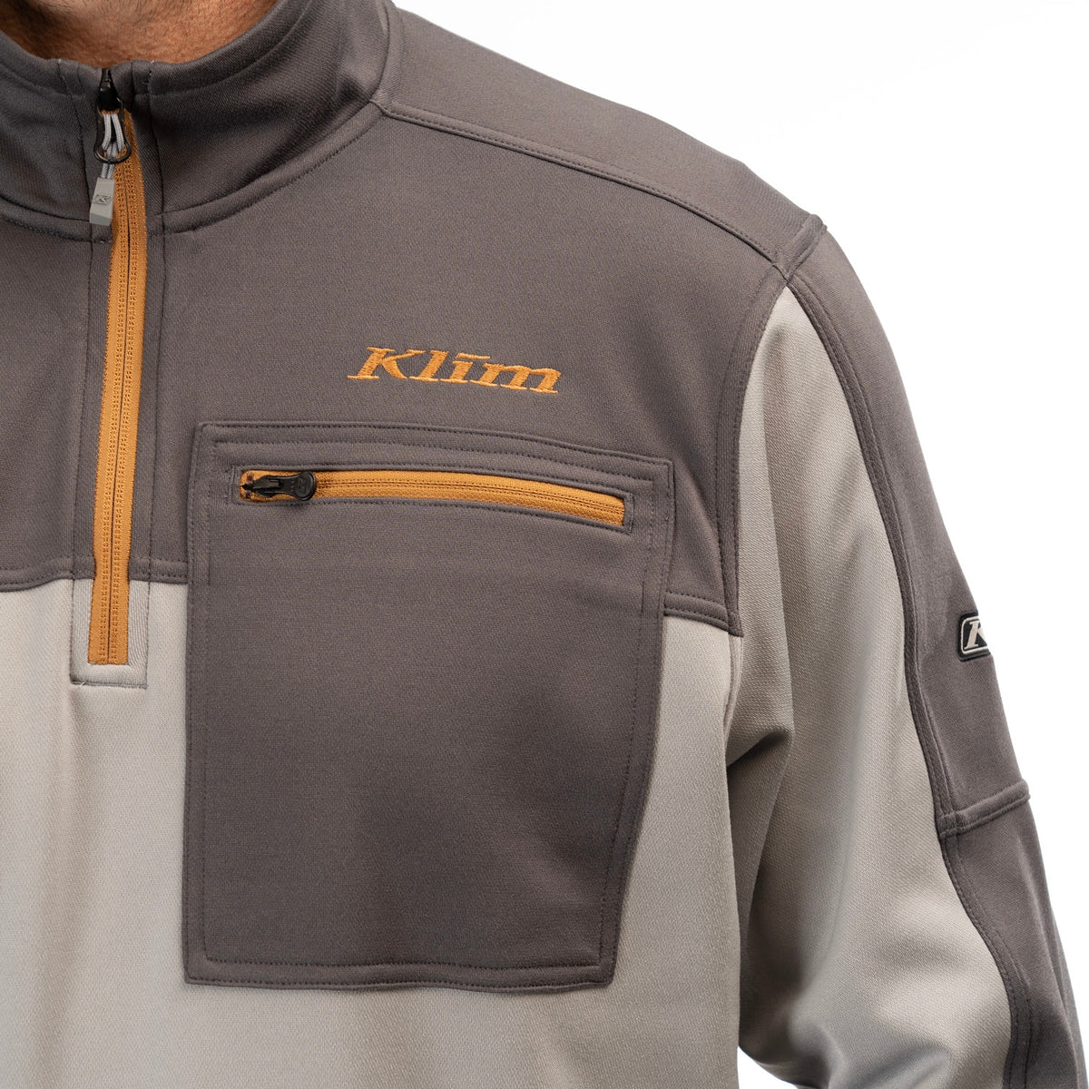 Glacier 1/4 Zip - Monument - Asphalt