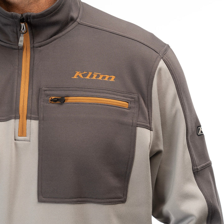 Glacier 1/4 Zip - Monument - Asphalt